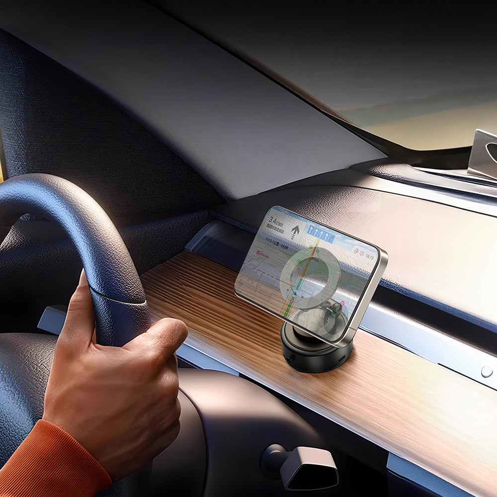 Wiwu Wi-CH056 Type-C Portlu Elektrikli Vakum Özellikli Magnetik Telefon Tutucu Wiwu Wi-CH056 Type-C Portlu Elektrikli Vakum Özellikli Magnetik Telefon Tutucu